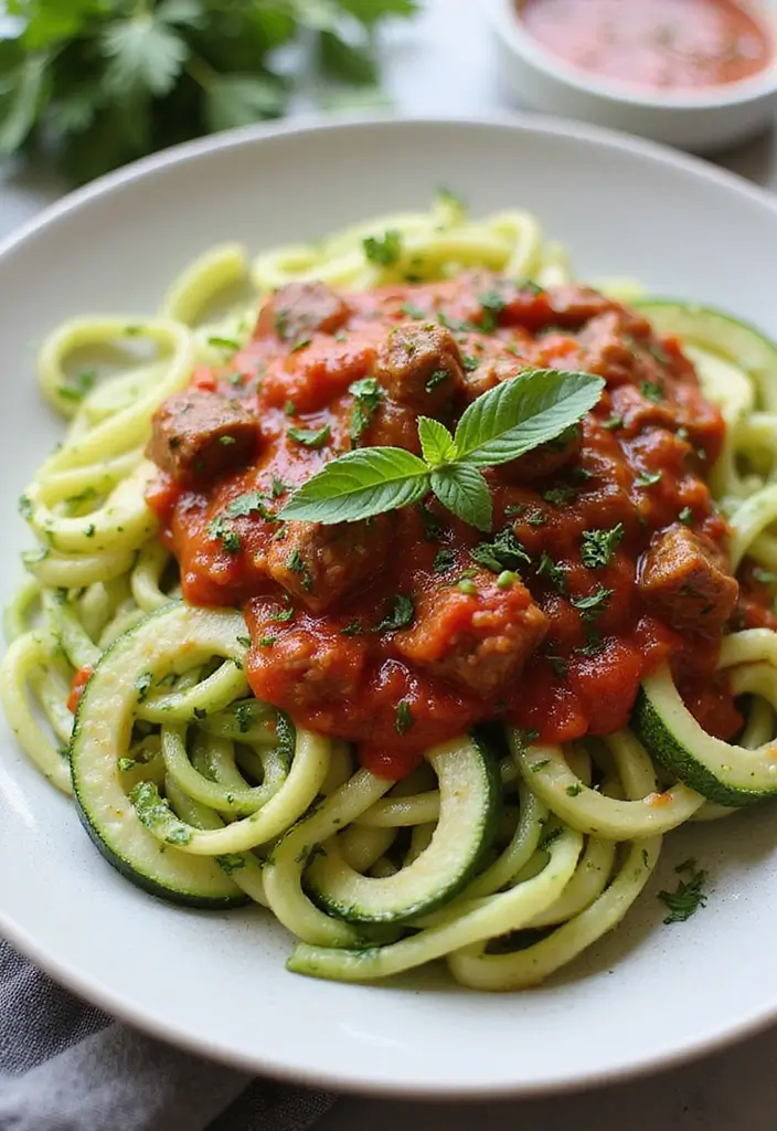 25 AIP Ground Beef Recipes for the Autoimmune Paleo Diet 91 25 AIP Ground Beef Recipes for the Autoimmune Paleo Diet - 17. AIP Beef Marinara Zoodles