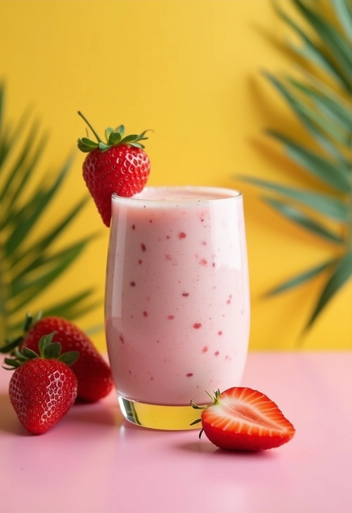 25 Autoimmune Paleo Breakfast Recipes to Start the Day Strong 43 25 Autoimmune Paleo Breakfast Recipes to Start the Day Strong - 9. Strawberry Coconut Smoothie
