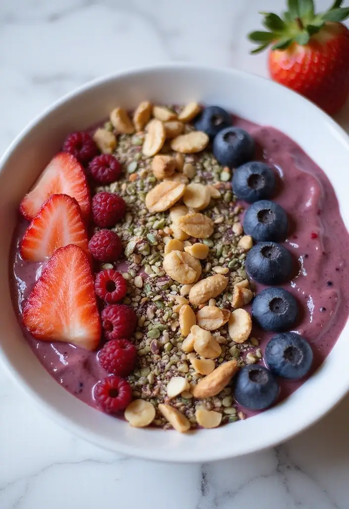 25 Low Calorie Paleo Recipes That Still Taste Amazing 63 25 Low Calorie Paleo Recipes That Still Taste Amazing - 13. Berry Smoothie Bowl