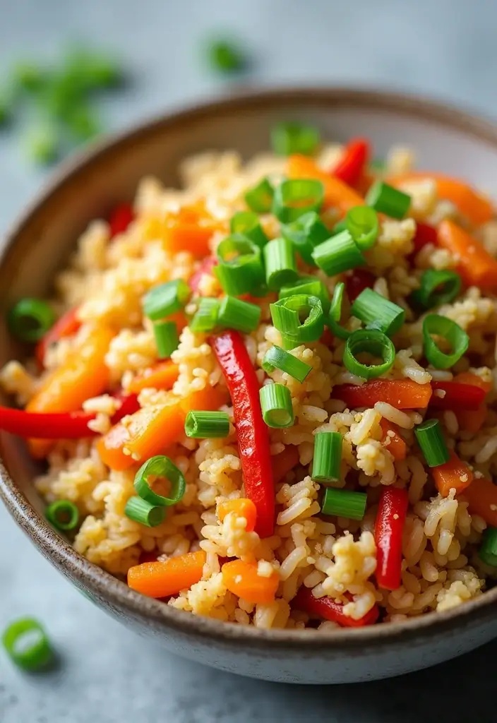 25 Low Calorie Paleo Recipes That Still Taste Amazing 4 25 Low Calorie Paleo Recipes That Still Taste Amazing - 2. Cauliflower Rice Stir-Fry