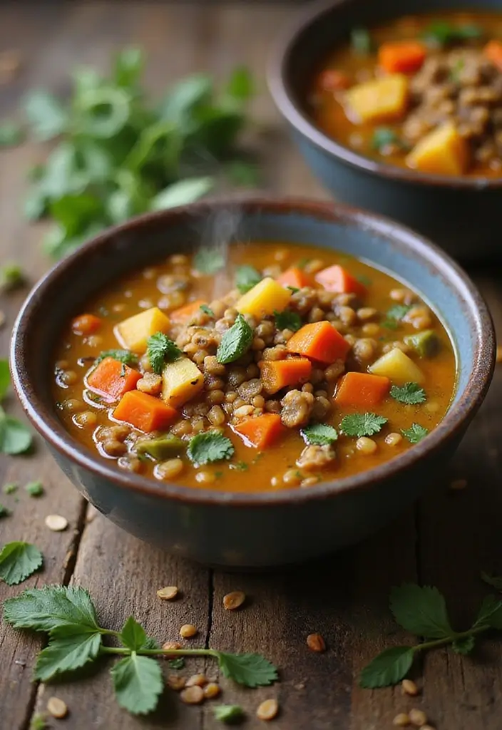 25 Low Carb Paleo Soup Recipes That Are Cozy and Filling 68 25 Low Carb Paleo Soup Recipes That Are Cozy and Filling - 14. Lentil Vegetable Soup
