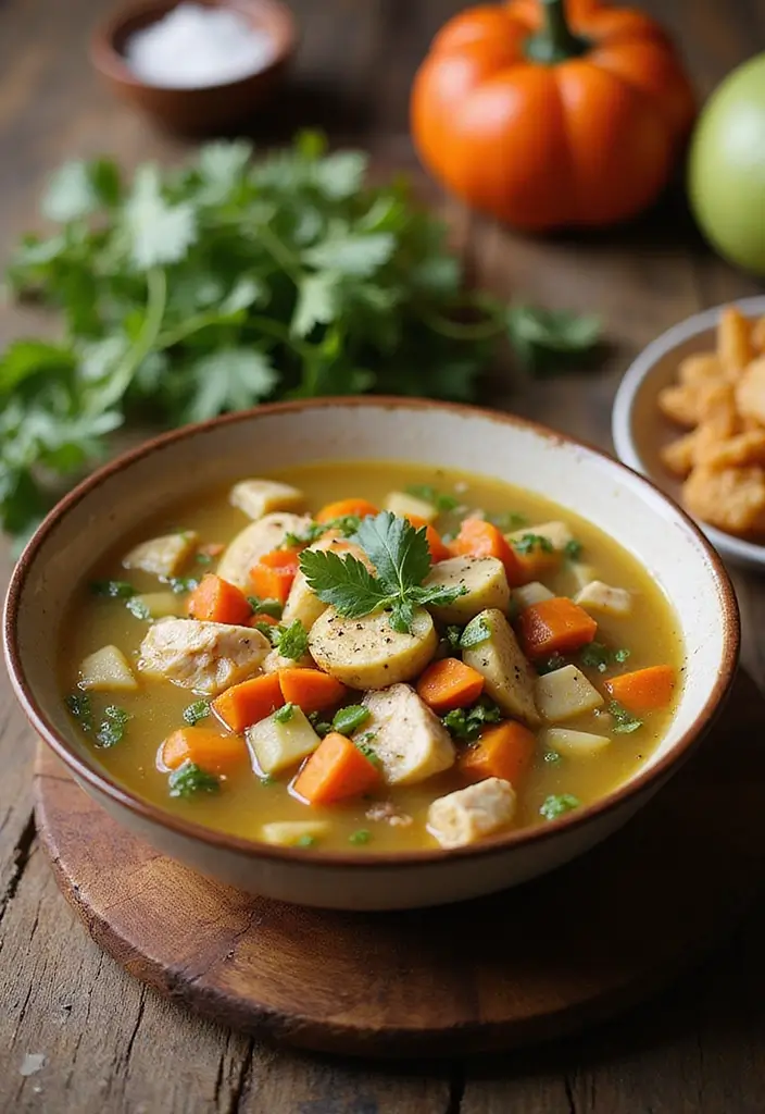 25 Low Carb Paleo Soup Recipes That Are Cozy and Filling 80 25 Low Carb Paleo Soup Recipes That Are Cozy and Filling - 16. Chicken and Vegetable Soup