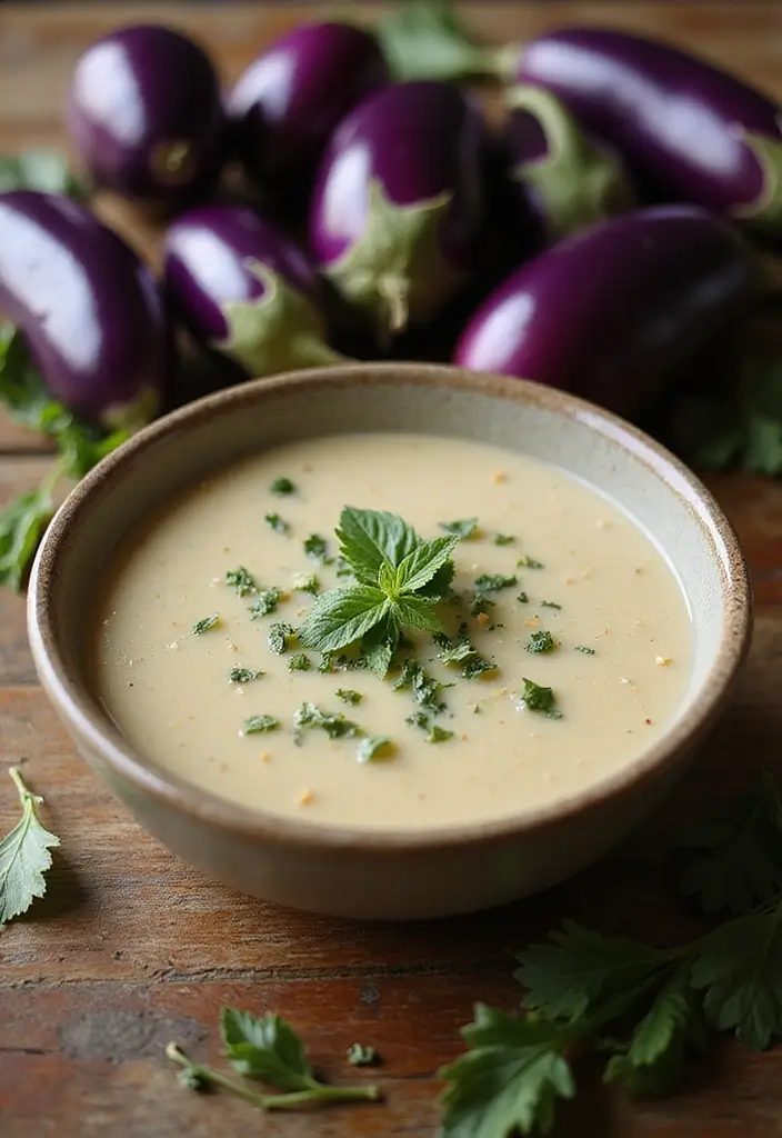 25 Low Carb Paleo Soup Recipes That Are Cozy and Filling 110 25 Low Carb Paleo Soup Recipes That Are Cozy and Filling - 22. Eggplant Soup