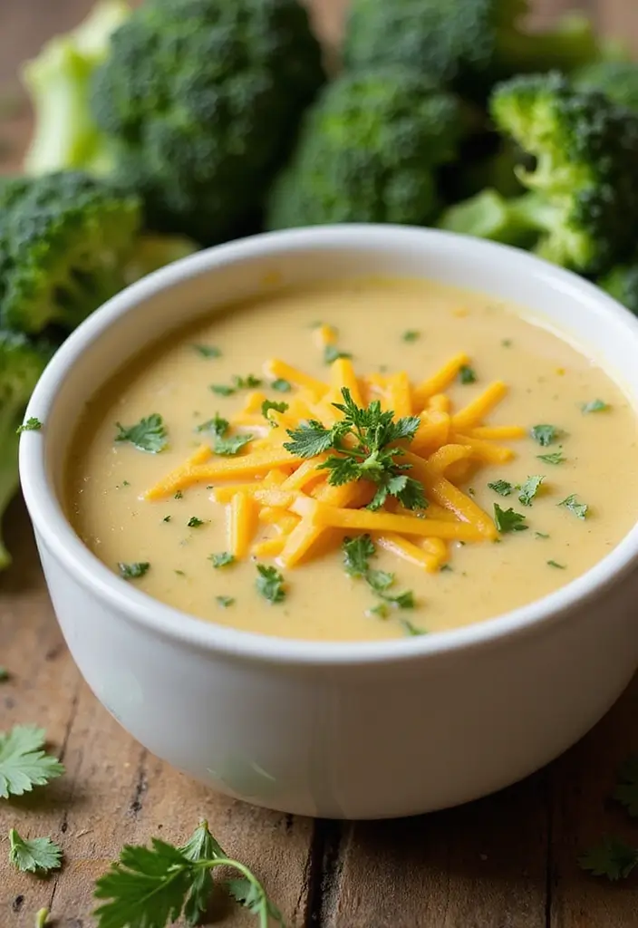 25 Low Carb Paleo Soup Recipes That Are Cozy and Filling 118 25 Low Carb Paleo Soup Recipes That Are Cozy and Filling - 23. Broccoli Cheddar Soup
