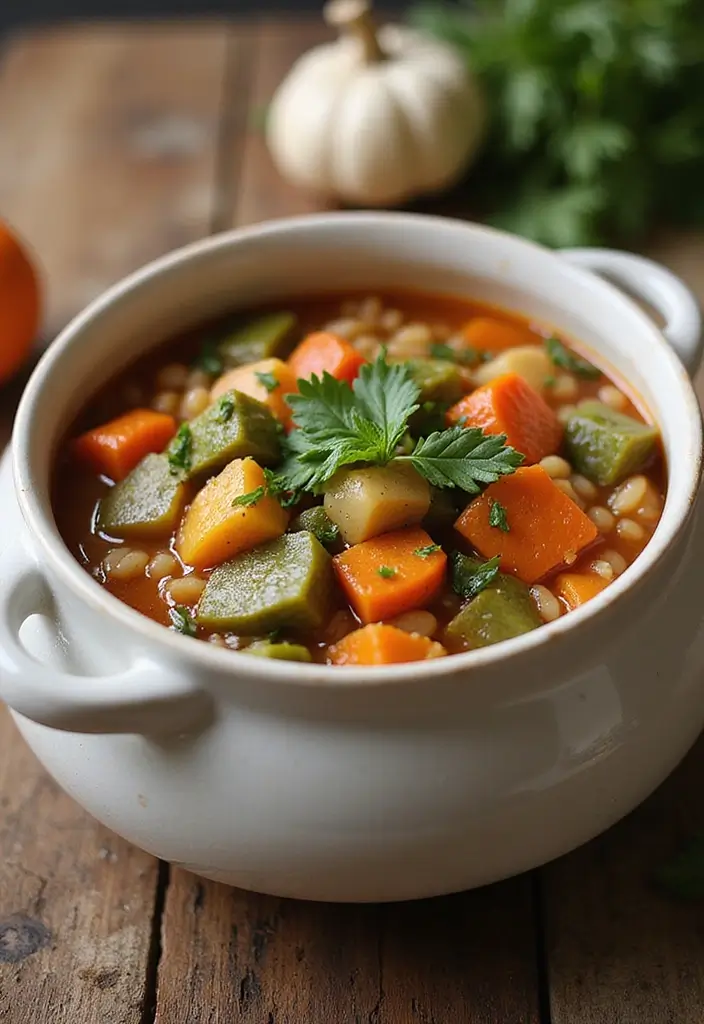 25 Low Carb Paleo Soup Recipes That Are Cozy and Filling 125 25 Low Carb Paleo Soup Recipes That Are Cozy and Filling - 24. Vegetable Barley Soup