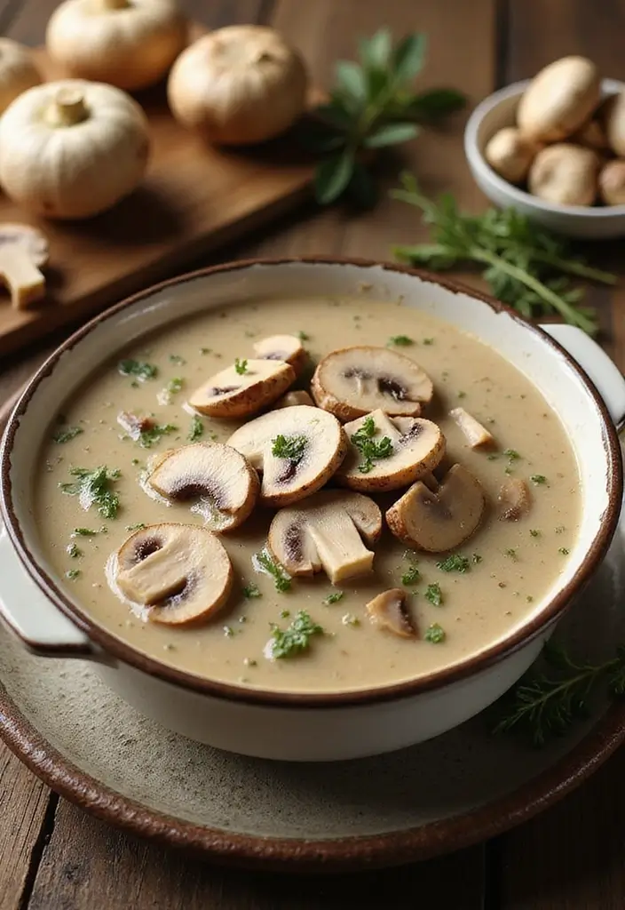 25 Low Carb Paleo Soup Recipes That Are Cozy and Filling 18 25 Low Carb Paleo Soup Recipes That Are Cozy and Filling - 4. Creamy Mushroom Soup
