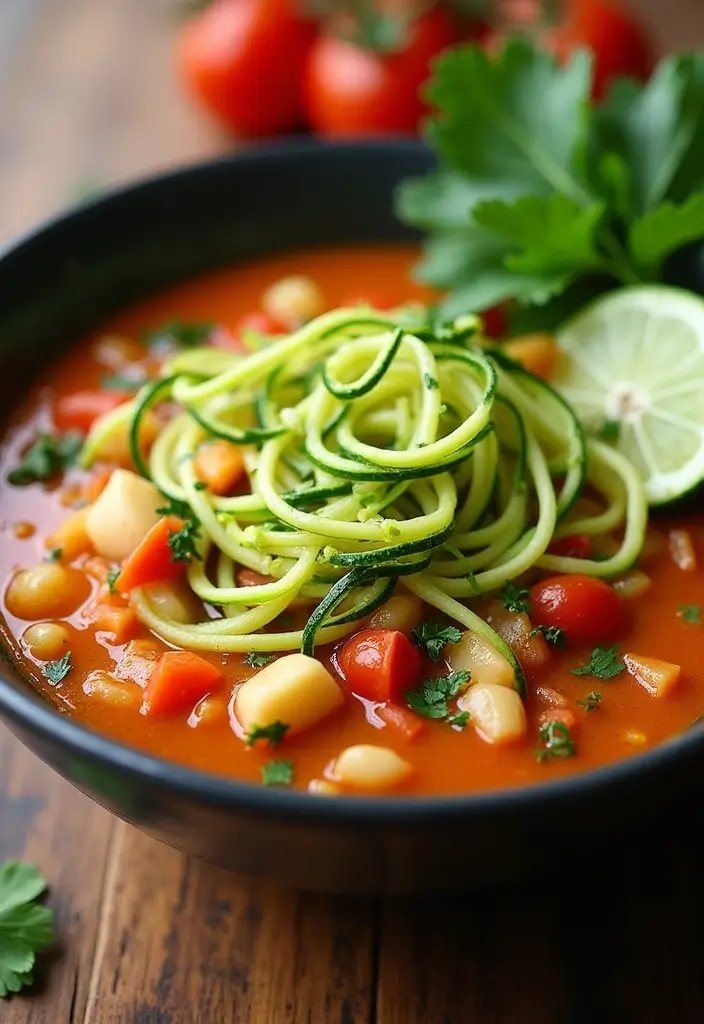 25 Low Carb Paleo Soup Recipes That Are Cozy and Filling 21 25 Low Carb Paleo Soup Recipes That Are Cozy and Filling - 5. Zucchini Noodle Soup