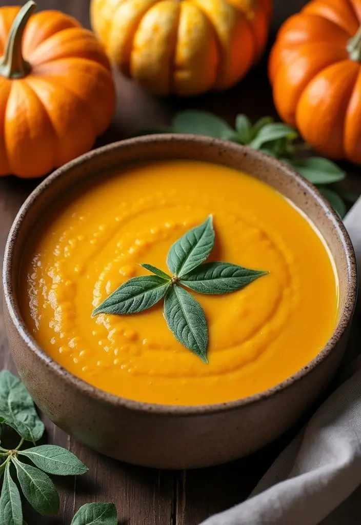 25 Low Carb Paleo Soup Recipes That Are Cozy and Filling 29 25 Low Carb Paleo Soup Recipes That Are Cozy and Filling - 7. Pumpkin Sage Soup