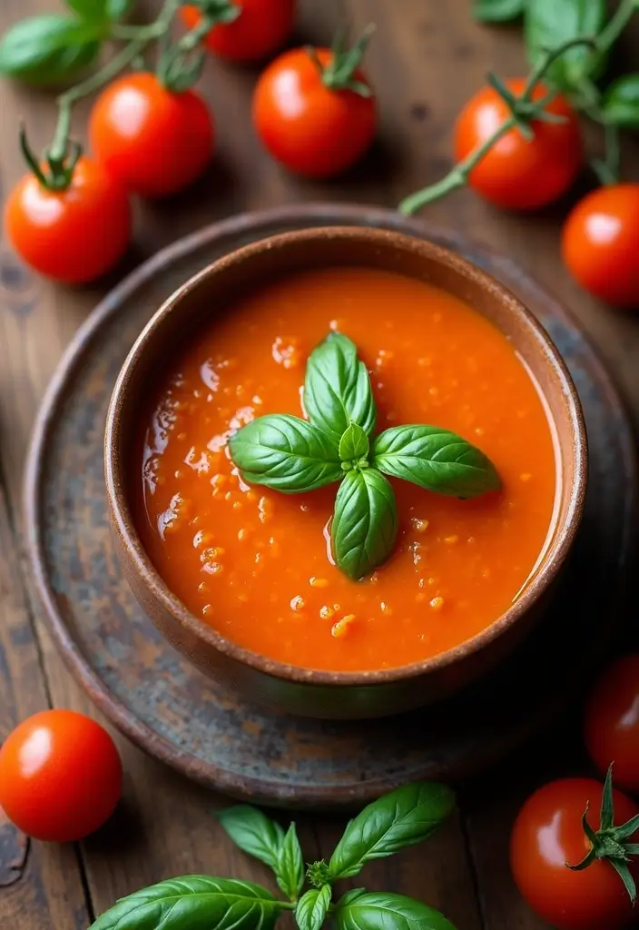 25 Low Carb Paleo Soup Recipes That Are Cozy and Filling 41 25 Low Carb Paleo Soup Recipes That Are Cozy and Filling - 9. Tomato Basil Soup