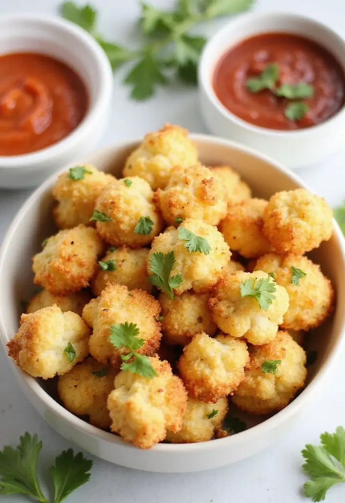 25 Paleo Air Fryer Recipes That Are Crispy and Clean 18 25 Paleo Air Fryer Recipes That Are Crispy and Clean - 4. Garlic Parmesan Air Fryer Cauliflower Bites