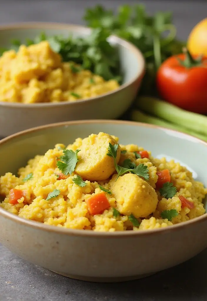 25 Paleo Cauliflower Rice Recipes for Low Carb Eating - 10. Coconut Curry Cauliflower Rice