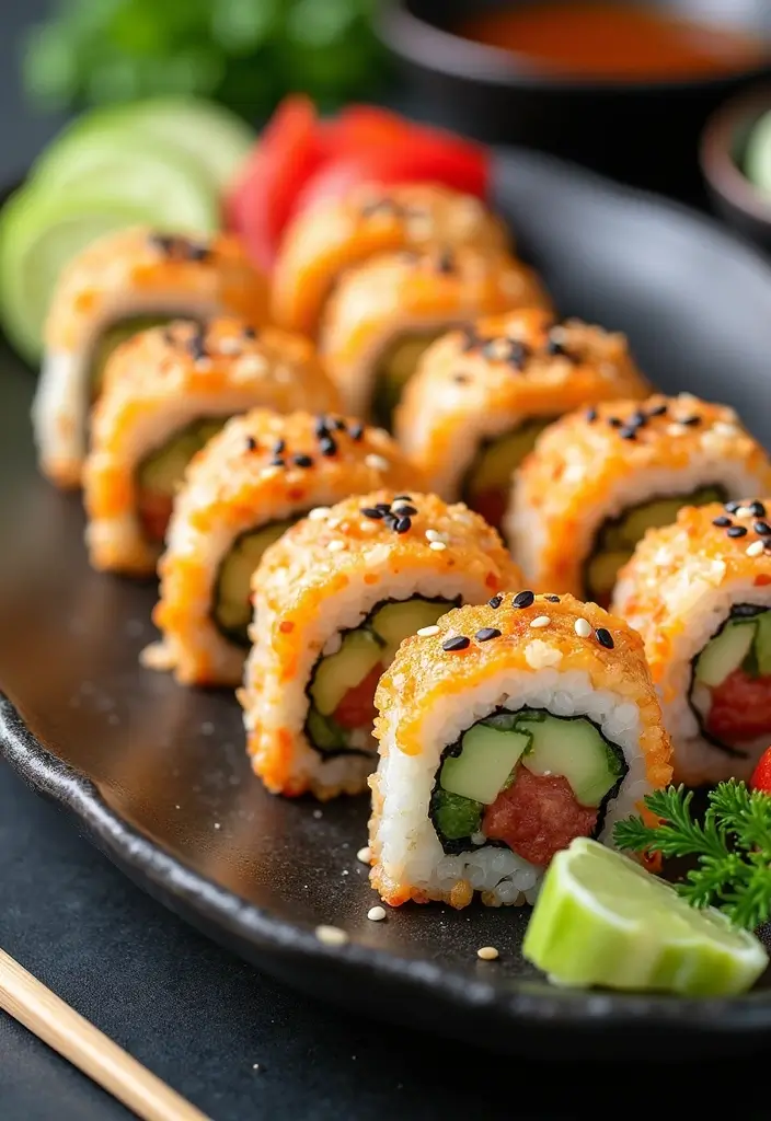 25 Paleo Cauliflower Rice Recipes for Low Carb Eating - 7. Cauliflower Rice Sushi Rolls