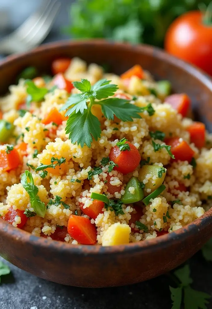 25 Paleo Cauliflower Rice Recipes for Low Carb Eating - 9. Cauliflower Rice Tabbouleh