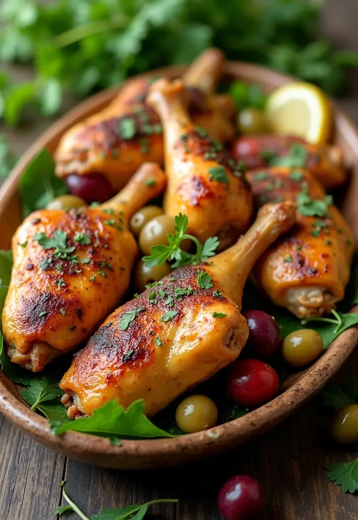 25 Paleo Chicken Leg Recipes That Are Perfect for Meal Prep 48 25 Paleo Chicken Leg Recipes That Are Perfect for Meal Prep - 10. Mediterranean Chicken Legs