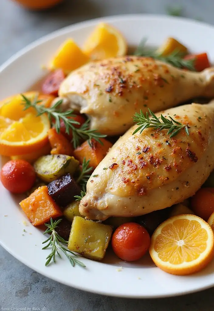 25 Paleo Chicken Leg Recipes That Are Perfect for Meal Prep 131 25 Paleo Chicken Leg Recipes That Are Perfect for Meal Prep - 25. Orange Rosemary Chicken Legs