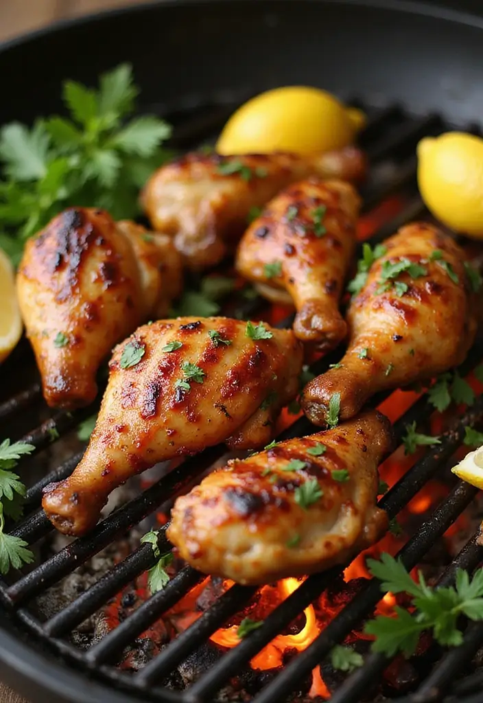 25 Paleo Chicken Leg Recipes That Are Perfect for Meal Prep 9 25 Paleo Chicken Leg Recipes That Are Perfect for Meal Prep - 3. Lemon Garlic Grilled Chicken Legs