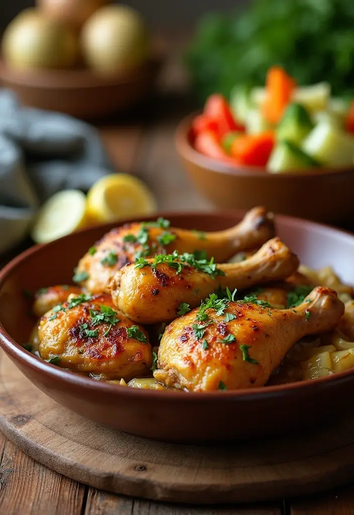 25 Paleo Chicken Leg Recipes That Are Perfect for Meal Prep 23 25 Paleo Chicken Leg Recipes That Are Perfect for Meal Prep - 5. Garlic Herb Chicken Legs in the Slow Cooker
