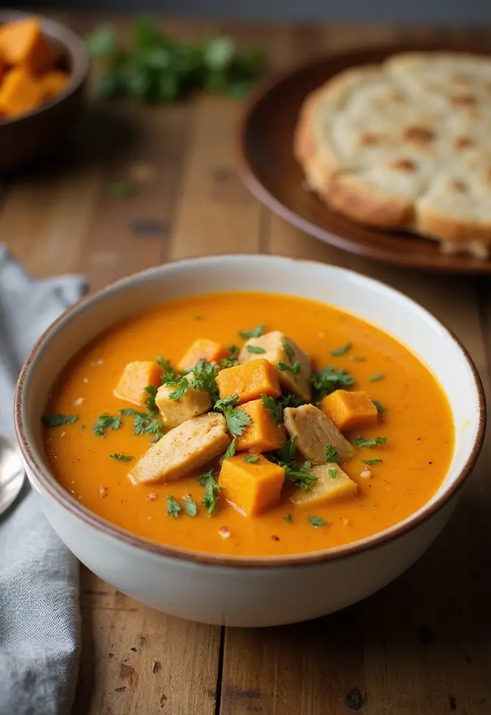 25 Paleo Chicken Soup Recipes That Warm the Soul - 10. Chicken and Sweet Potato Soup
