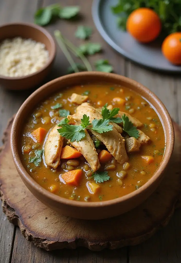 25 Paleo Chicken Soup Recipes That Warm the Soul - 24. Chicken and Lentil Soup