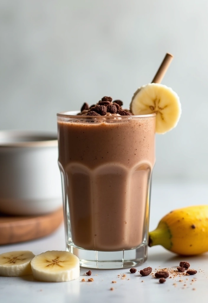 25 Paleo Chocolate Dessert Recipes That Feel Like Indulgence - 10. Chocolate Peanut Butter Smoothie