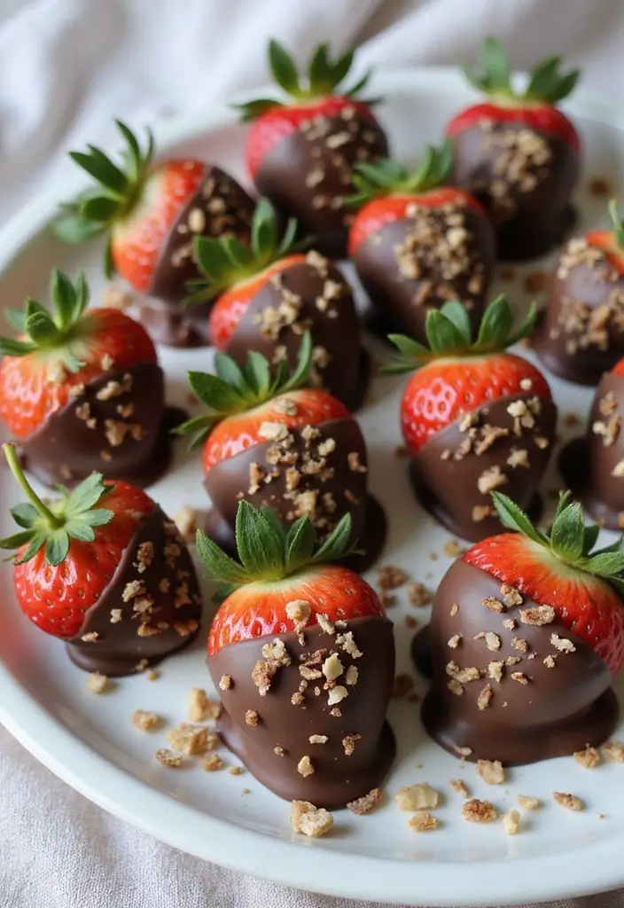 25 Paleo Chocolate Dessert Recipes That Feel Like Indulgence - 12. Chocolate Dipped Strawberries