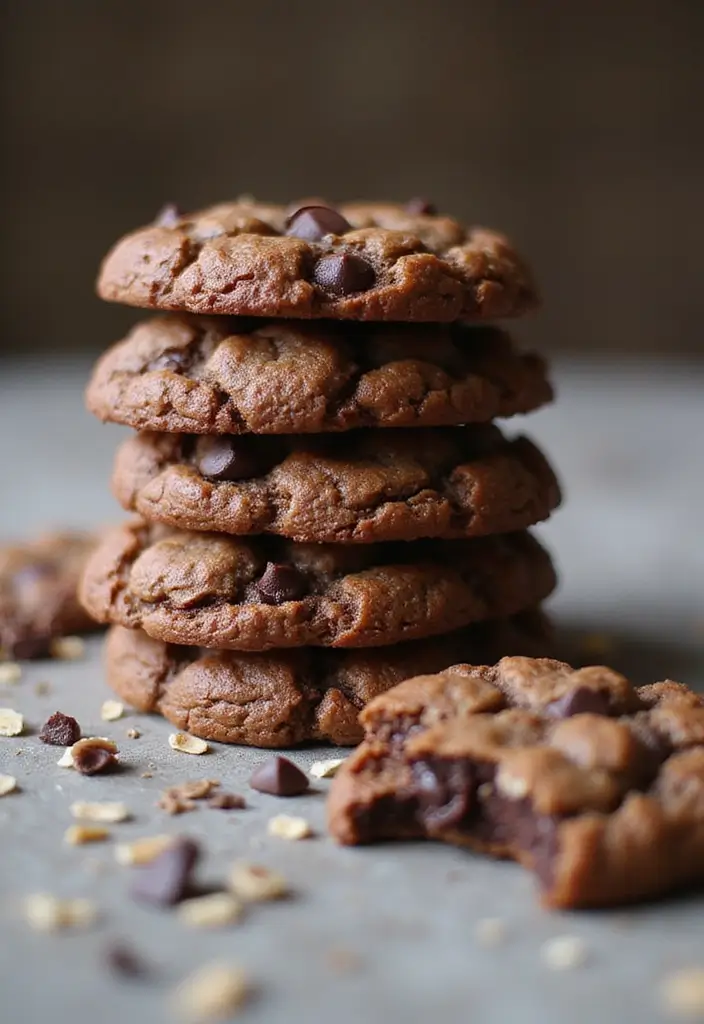 25 Paleo Chocolate Dessert Recipes That Feel Like Indulgence - 19. Chocolate Oatmeal Cookies
