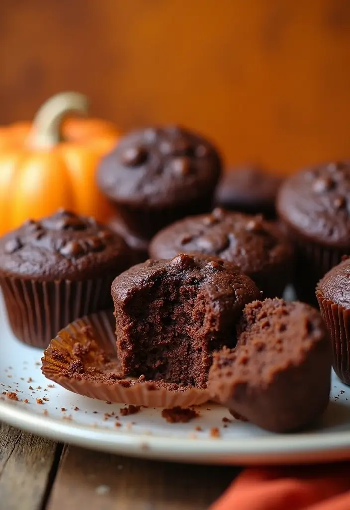 25 Paleo Chocolate Dessert Recipes That Feel Like Indulgence - 22. Chocolate Pumpkin Muffins