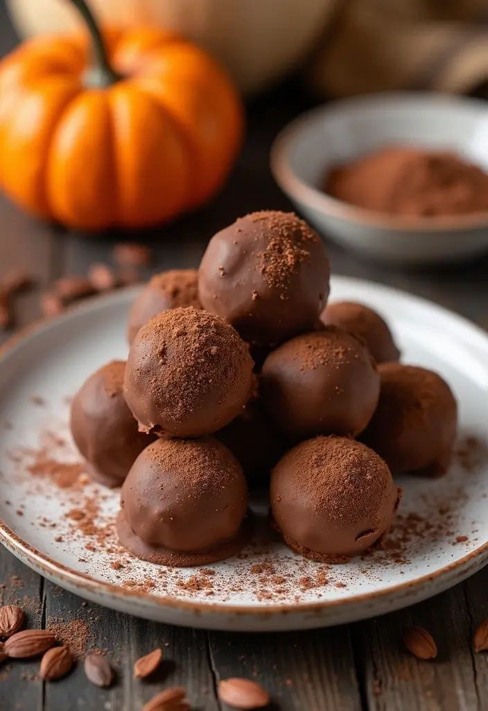 25 Paleo Fall Dessert Recipes for Cozy, Guilt Free Treats 44 25 Paleo Fall Dessert Recipes for Cozy, Guilt Free Treats - 8. Nut Butter Pumpkin Truffles