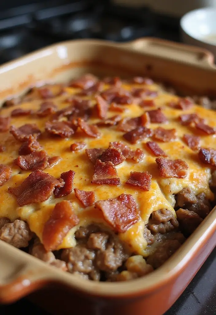 25 Paleo Ground Beef Casserole Recipes for Easy Dinners 100 25 Paleo Ground Beef Casserole Recipes for Easy Dinners - 18. Beef and Bacon Casserole