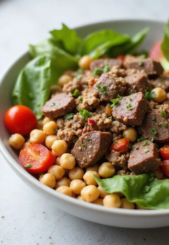 25 Paleo Ground Lamb Recipes for Protein Packed Meals 58 25 Paleo Ground Lamb Recipes for Protein Packed Meals - 10. Lamb and Chickpea Salad