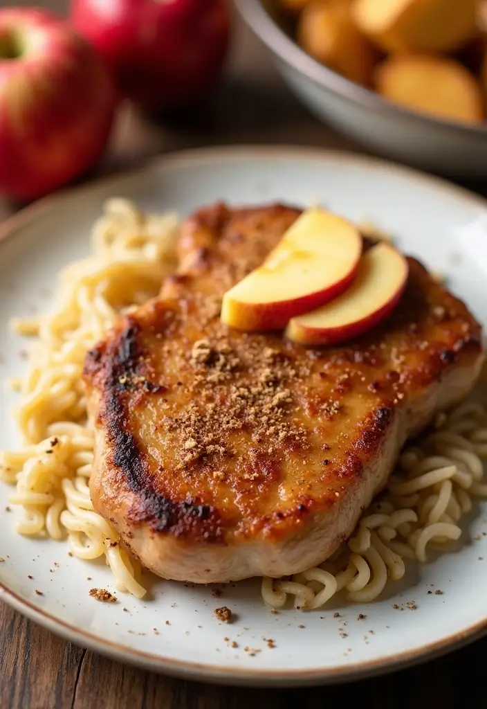 25 Paleo Nightshade Free Recipes for Sensitive Diets - 18. Apple Cinnamon Pork Chops