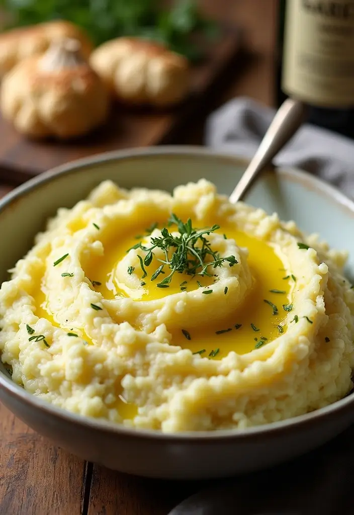 25 Paleo Nightshade Free Recipes for Sensitive Diets - 21. Roasted Garlic Mashed Cauliflower