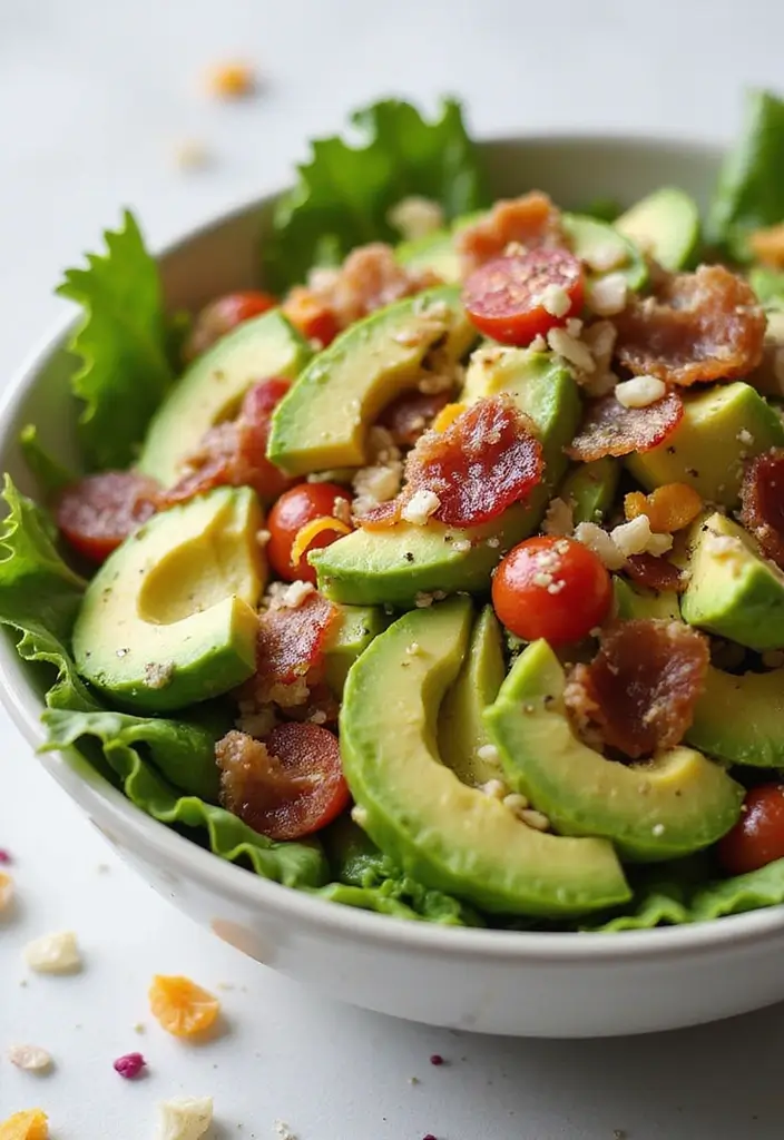 25 Paleo Nightshade Free Recipes for Sensitive Diets - 23. Avocado and Bacon Salad