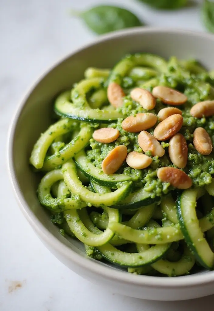 25 Paleo Nightshade Free Recipes for Sensitive Diets - 3. Zucchini Noodles with Pesto