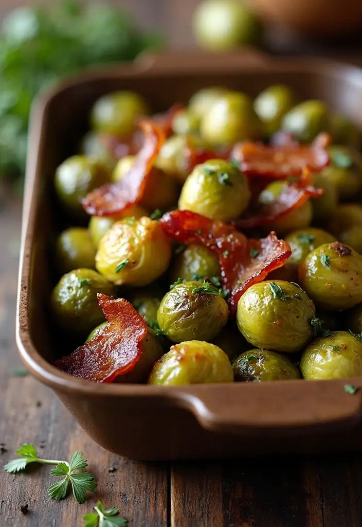 25 Paleo Nightshade Free Recipes for Sensitive Diets - 7. Roasted Brussels Sprouts with Bacon