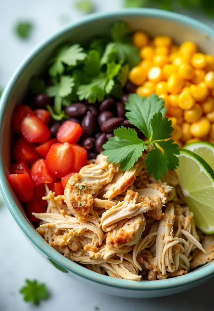 25 Paleo Shredded Chicken Recipes for Quick Meal Prep 74 25 Paleo Shredded Chicken Recipes for Quick Meal Prep - 16. Cilantro Lime Chicken Bowls