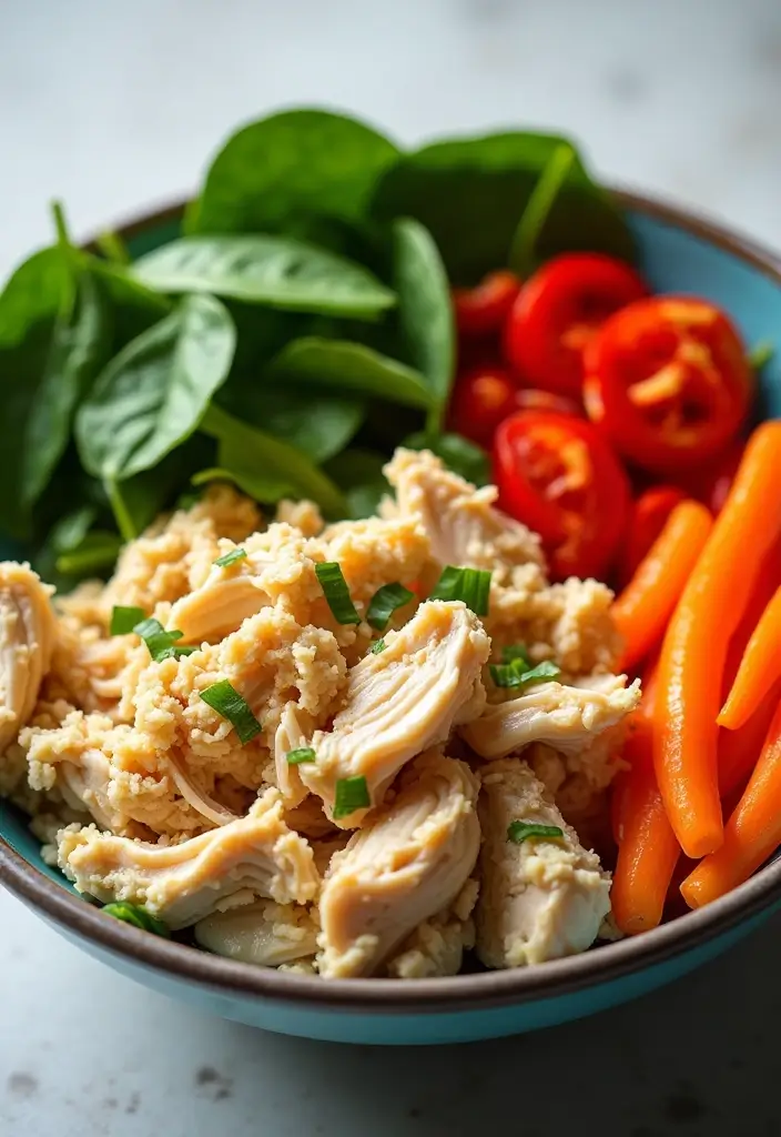25 Paleo Shredded Chicken Recipes for Quick Meal Prep 120 25 Paleo Shredded Chicken Recipes for Quick Meal Prep - 24. Veggie-Packed Chicken Bowls