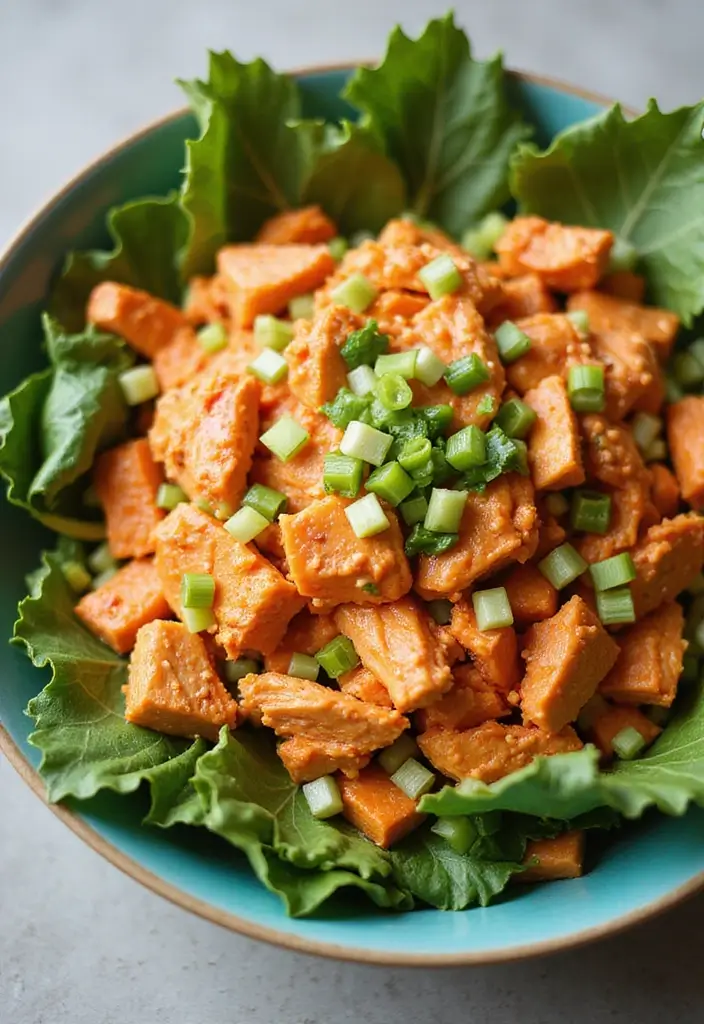 25 Paleo Shredded Chicken Recipes for Quick Meal Prep 41 25 Paleo Shredded Chicken Recipes for Quick Meal Prep - 9. Buffalo Chicken Salad