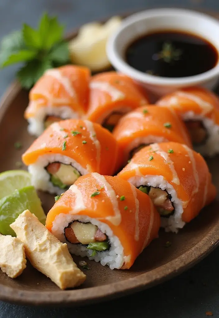 25 Paleo Smoked Salmon Recipes for Elegant Healthy Meals 79 25 Paleo Smoked Salmon Recipes for Elegant Healthy Meals - 17. Smoked Salmon and Ginger Sushi