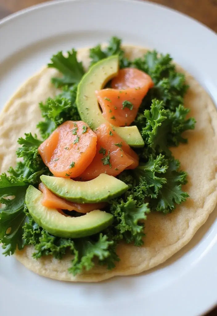 25 Paleo Smoked Salmon Recipes for Elegant Healthy Meals 108 25 Paleo Smoked Salmon Recipes for Elegant Healthy Meals - 22. Smoked Salmon and Kale Wrap