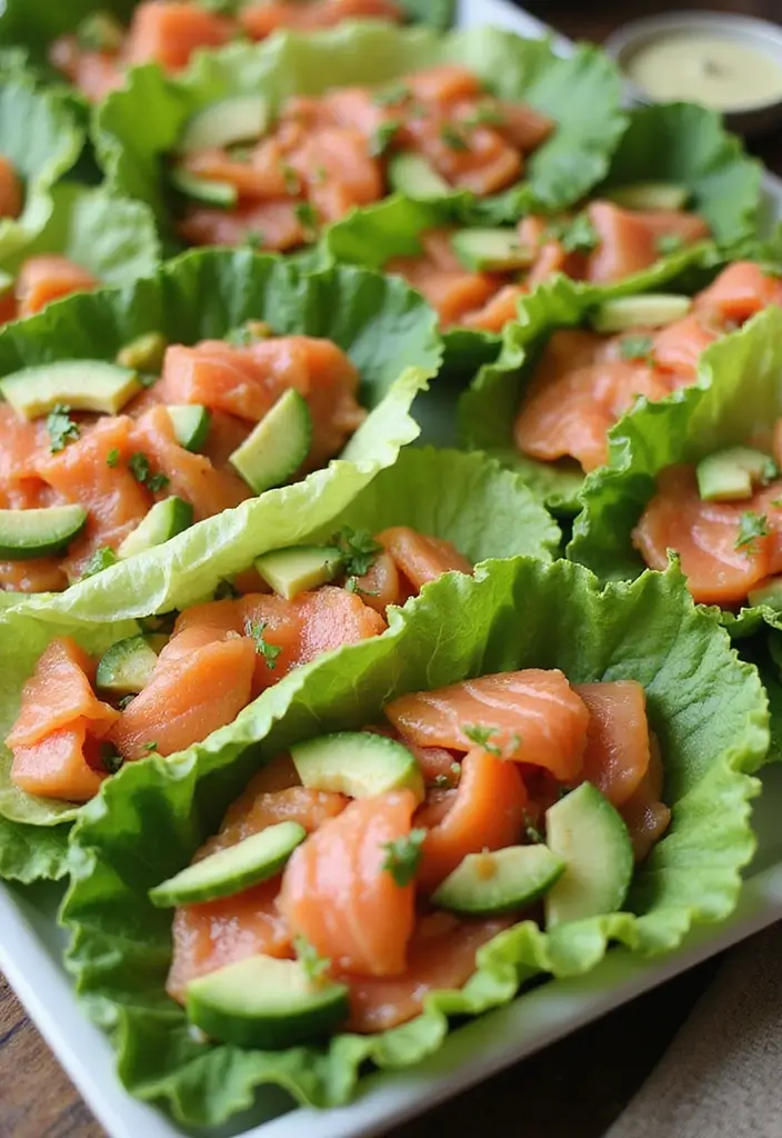 25 Paleo Smoked Salmon Recipes for Elegant Healthy Meals 36 25 Paleo Smoked Salmon Recipes for Elegant Healthy Meals - 8. Smoked Salmon Lettuce Wraps