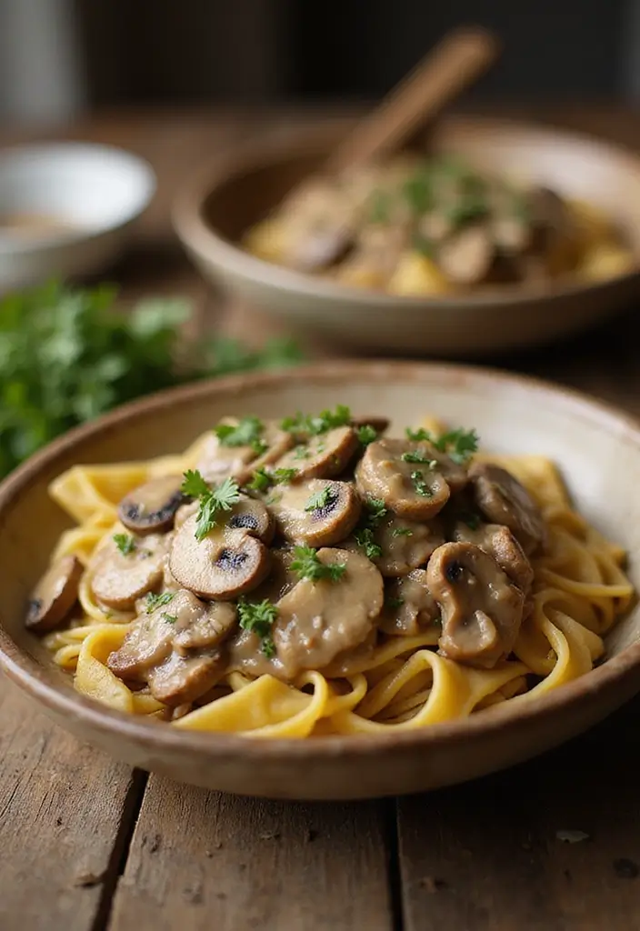 25 Paleo and Vegan Recipes That Everyone Can Enjoy 1 25 Paleo and Vegan Recipes That Everyone Can Enjoy - 1. Creamy Vegan Mushroom Stroganoff