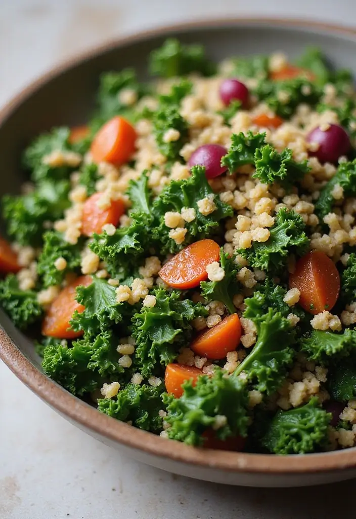 25 Paleo and Vegan Recipes That Everyone Can Enjoy 78 25 Paleo and Vegan Recipes That Everyone Can Enjoy - 14. Hearty Kale and Quinoa Salad