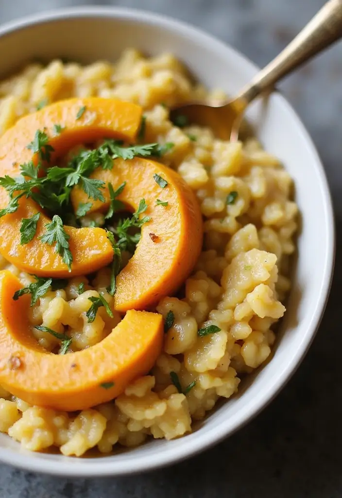25 Paleo and Vegan Recipes That Everyone Can Enjoy 97 25 Paleo and Vegan Recipes That Everyone Can Enjoy - 17. Vegan Butternut Squash Risotto