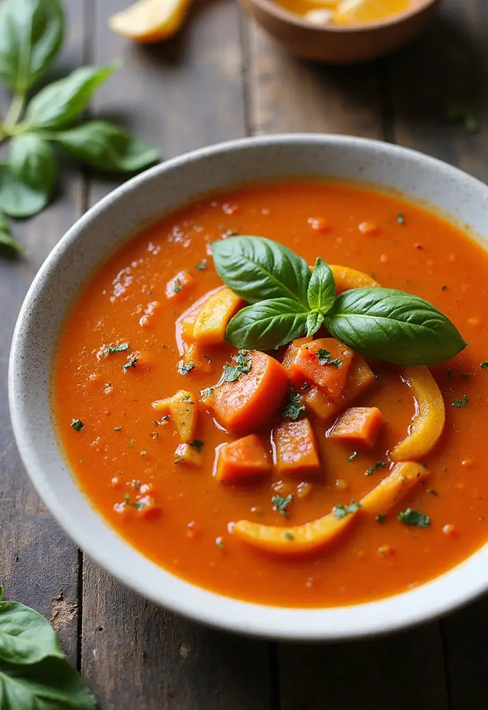 25 Soup Recipes That Are Paleo and Dairy Free 35 25 Soup Recipes That Are Paleo and Dairy Free - 7. Roasted Red Pepper and Tomato Soup