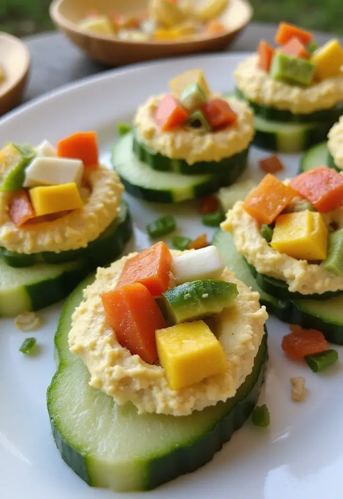 30+ 5 Ingredient Paleo Recipes That Are Simple and Clean 60 30+ 5 Ingredient Paleo Recipes That Are Simple and Clean - 12. Cucumber Hummus Bites