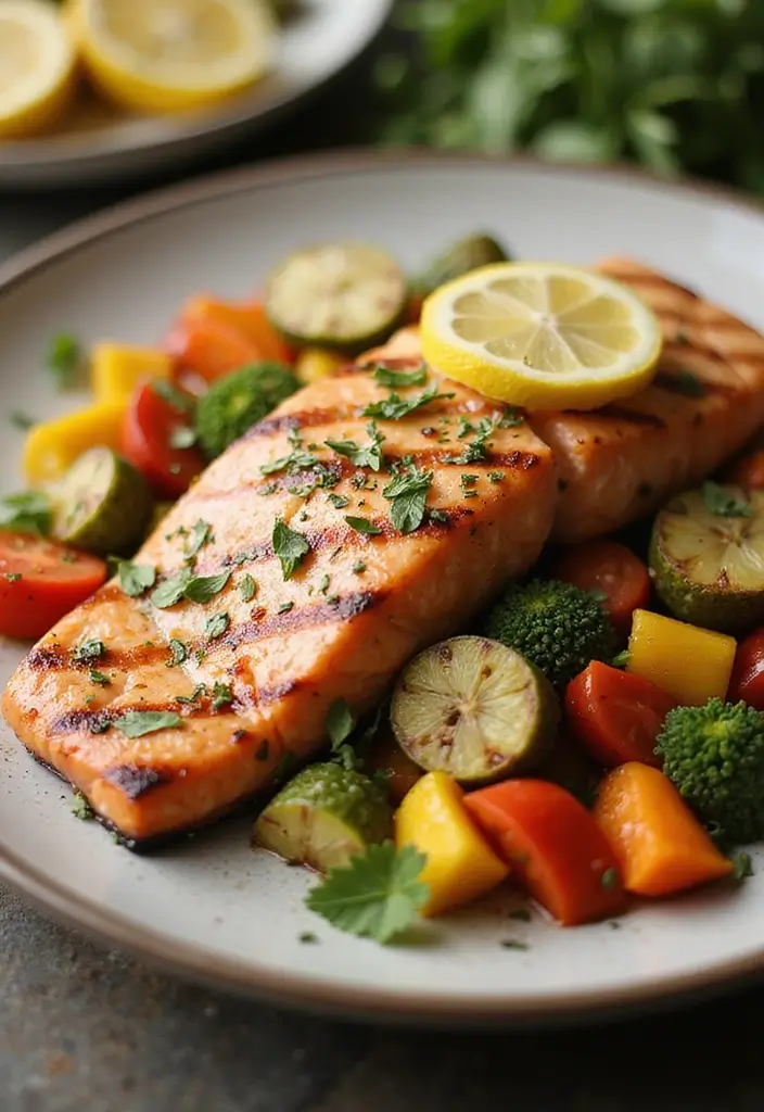 30+ 5 Ingredient Paleo Recipes That Are Simple and Clean 93 30+ 5 Ingredient Paleo Recipes That Are Simple and Clean - 19. Lemon Herb Grilled Salmon