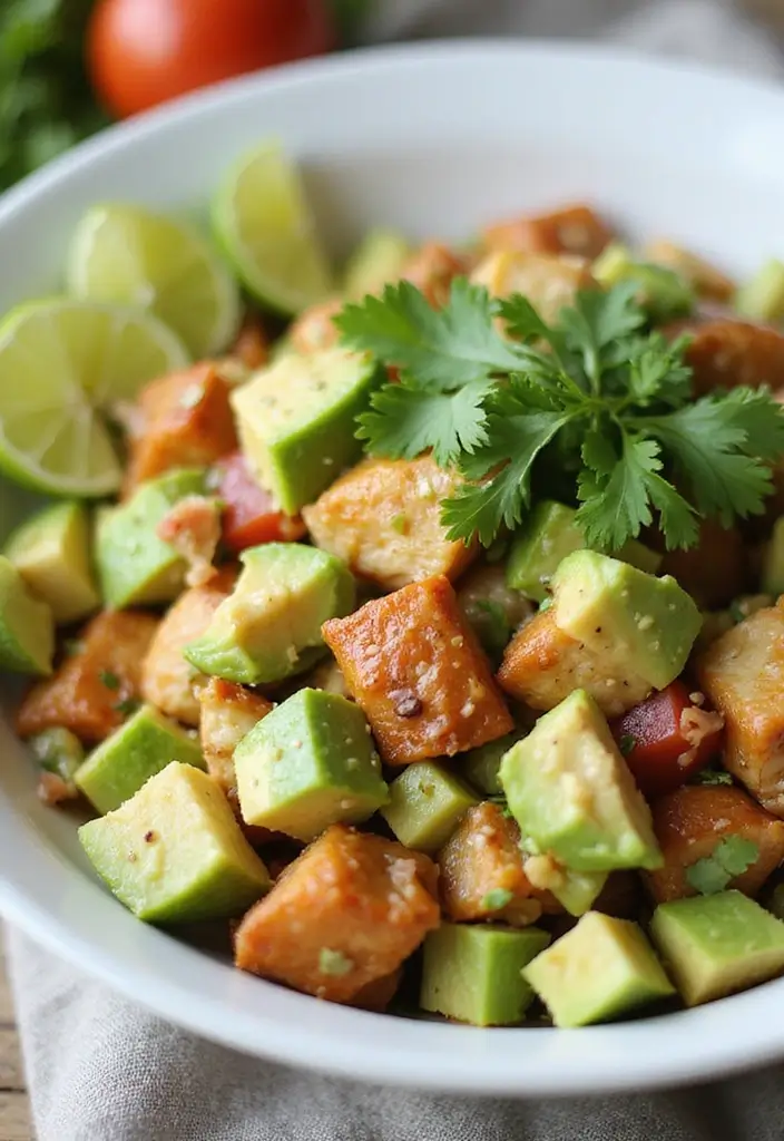 30+ AIP Paleo Lunch Recipes That Are Easy and Delicious 1 30+ AIP Paleo Lunch Recipes That Are Easy and Delicious - 1. Zesty Chicken Avocado Salad