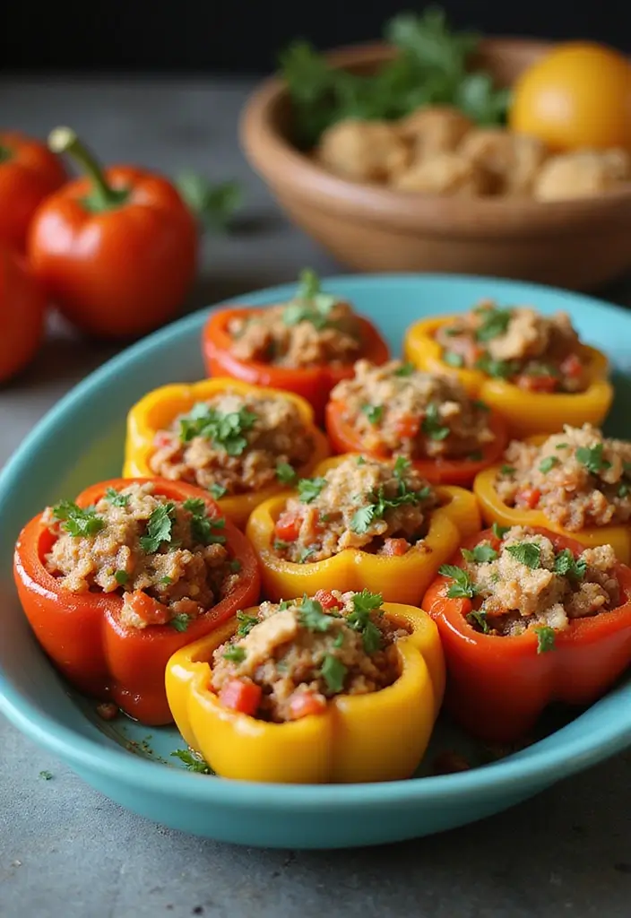 30+ AIP Paleo Lunch Recipes That Are Easy and Delicious 56 30+ AIP Paleo Lunch Recipes That Are Easy and Delicious - 10. Mediterranean Stuffed Peppers