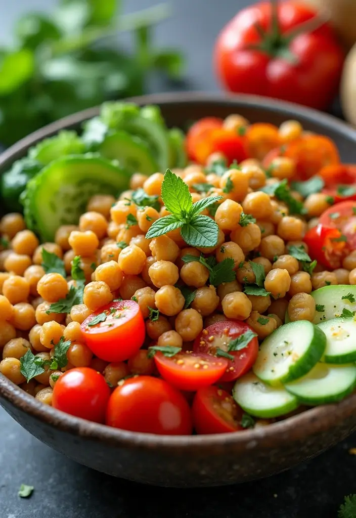 30+ AIP Paleo Lunch Recipes That Are Easy and Delicious 112 30+ AIP Paleo Lunch Recipes That Are Easy and Delicious - 20. Mediterranean Chickpea Bowl